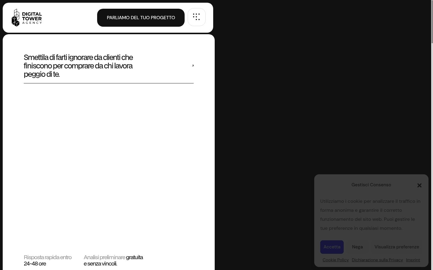 Captura de ecrã do banner de consentimento apresentado antes de qualquer interação