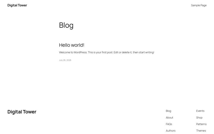 Screenshot of digitaltower.it