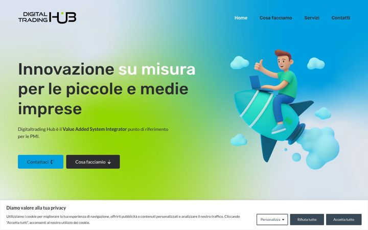 Screenshot of digitaltradinghub.it