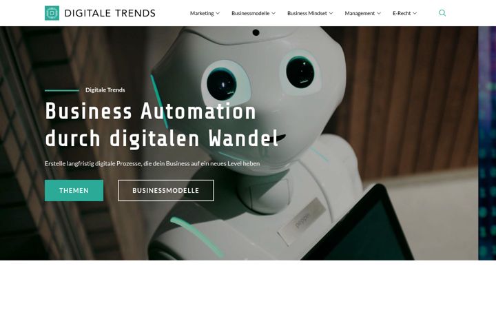 Screenshot of digitaltrends-business.de