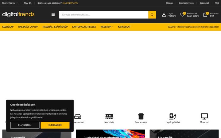 Screenshot of digitaltrendshungary.hu