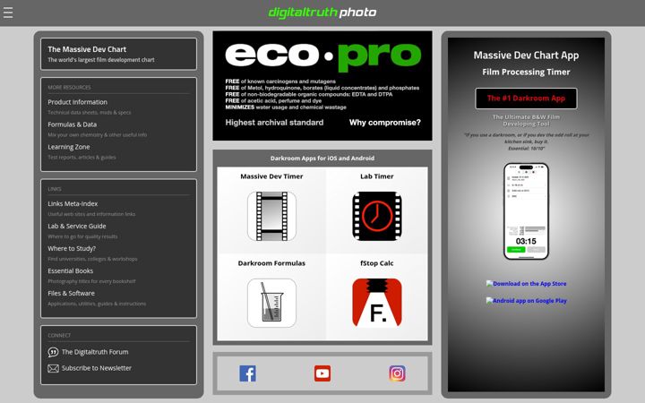 Screenshot of digitaltruth.com