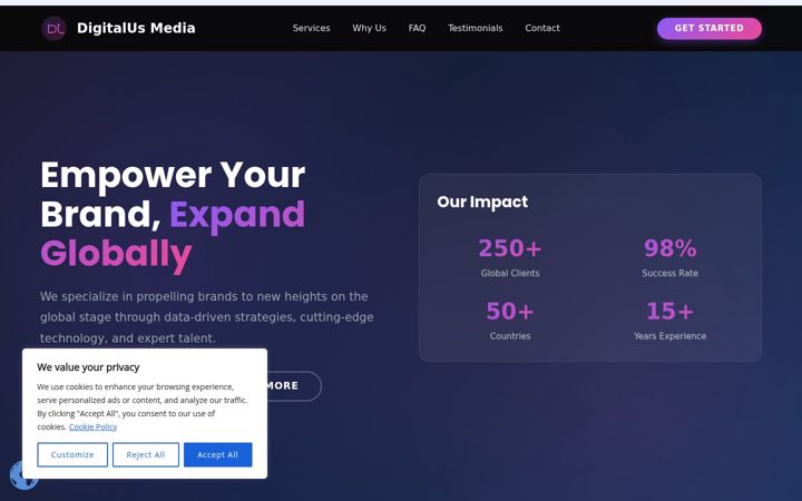 Screenshot of digitalusmedia.com