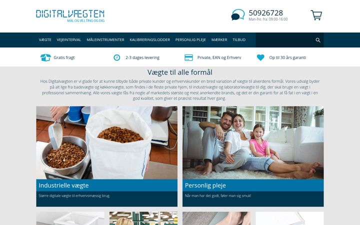 Screenshot of digitalvaegten.dk