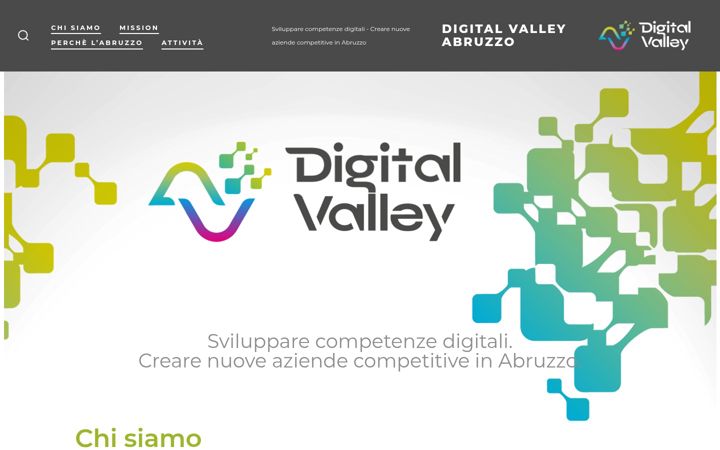 Screenshot of digitalvalleyabruzzo.com