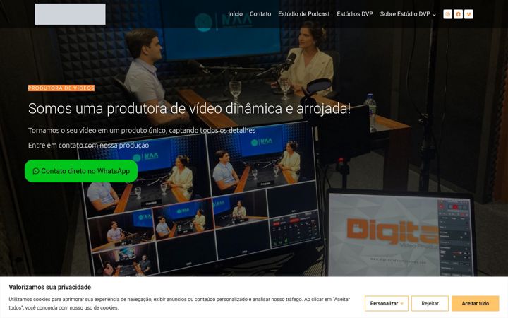 Screenshot of digitalvideoproducoes.com