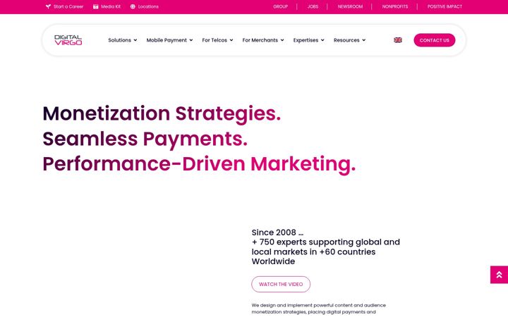 Screenshot of digitalvirgo.com
