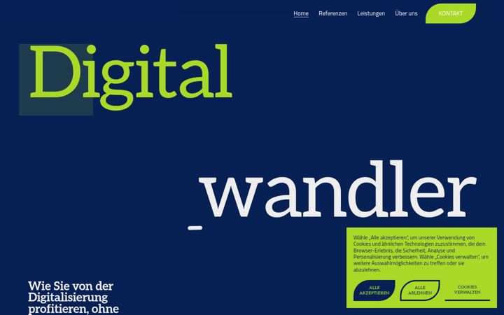 Screenshot of digitalwandler.com