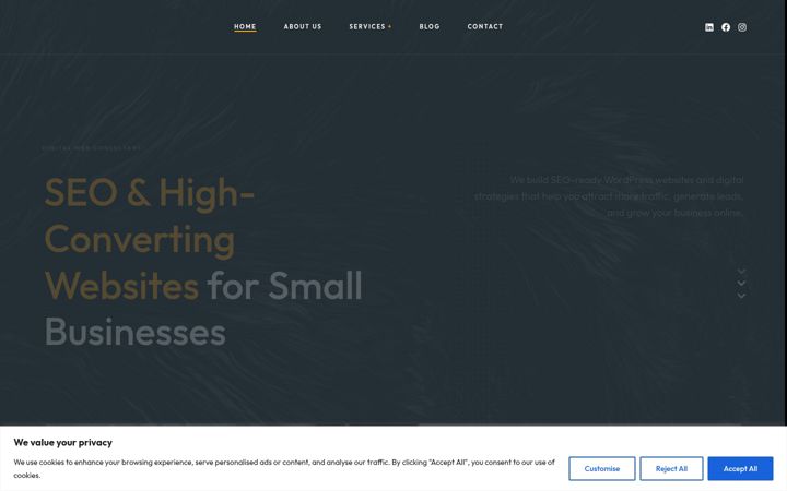 Screenshot of digitalwebconsultant.com