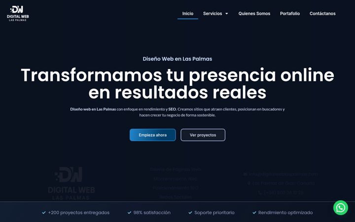 Screenshot of digitalweblaspalmas.com