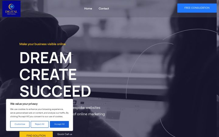 Screenshot of digitalwebpresence.website