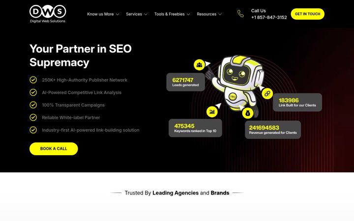 Screenshot von digitalwebsolutions.com
