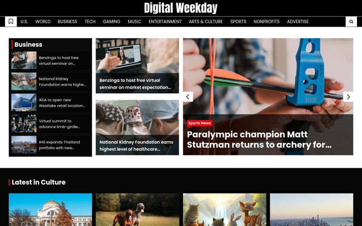 Screenshot of digitalweekday.com