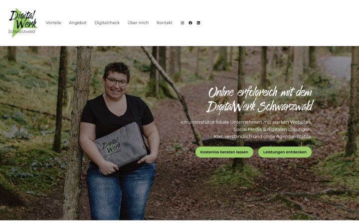 Screenshot of digitalwerk-schwarzwald.de