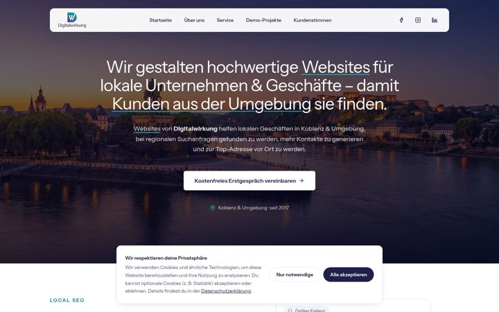 Screenshot of digitalwirkung.de