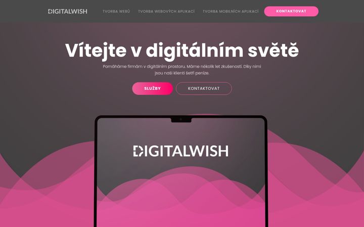 Screenshot ta' digitalwish.cz