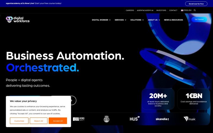Screenshot of digitalworkforce.com