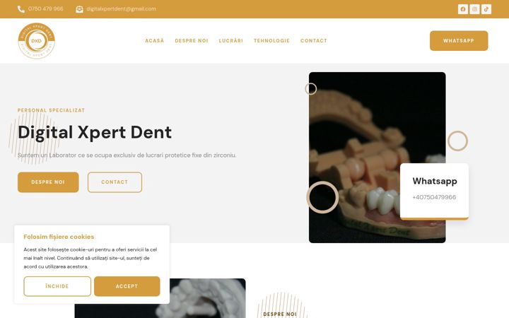Skärmbild av digitalxpertdent.ro