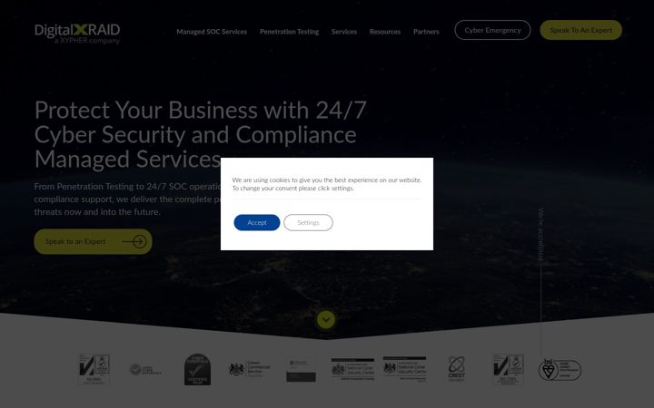 Screenshot of digitalxraid.com