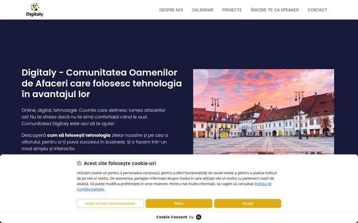 Skärmbild av digitaly.ro