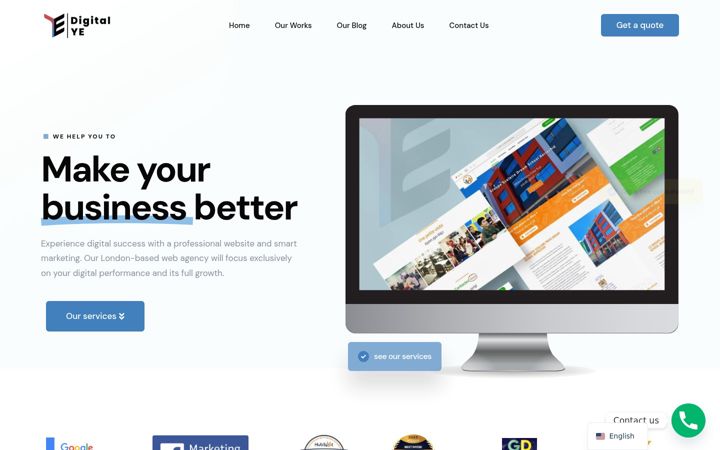 Screenshot of digitalye.com