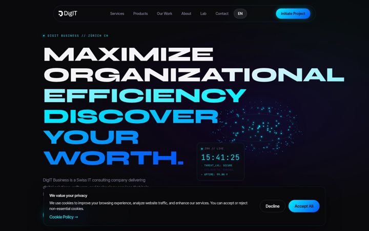 Screenshot of digitbusiness.ch