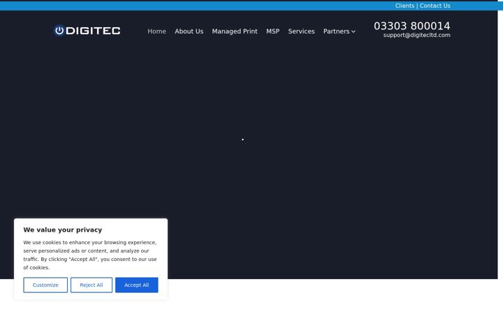 Screenshot of digitecltd.com