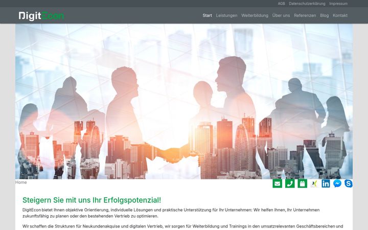 Screenshot of digitecon.com