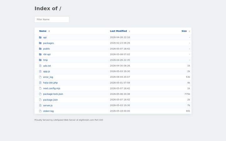 Screenshot of digithresh.com