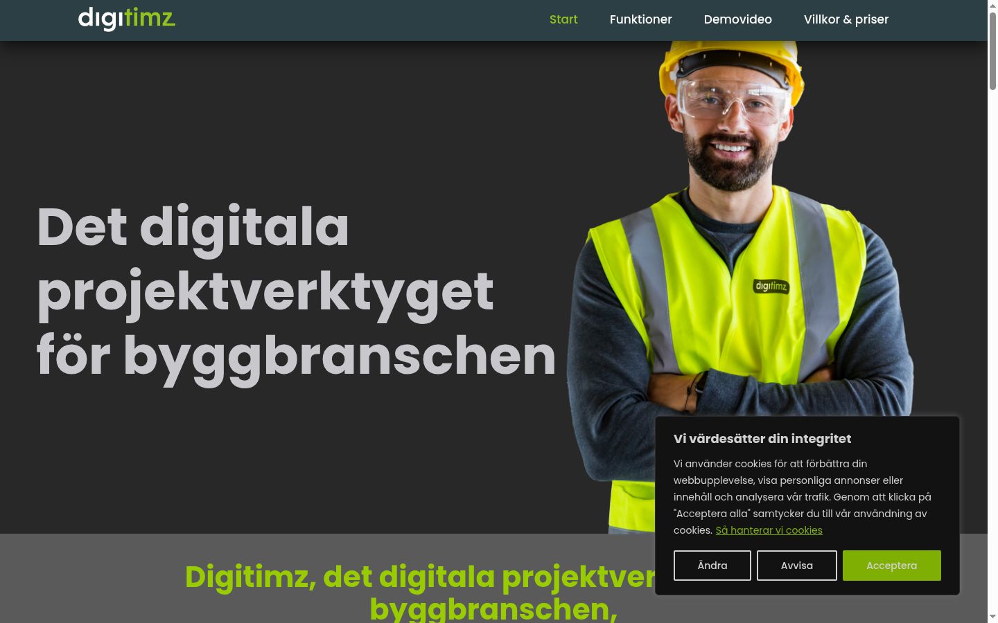 Sutikimo reklamjuostės, rodytos prieš bet kokią sąveiką, ekrano kopija