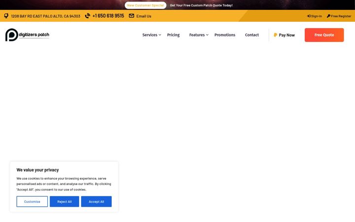 Screenshot of digitizerspatch.com
