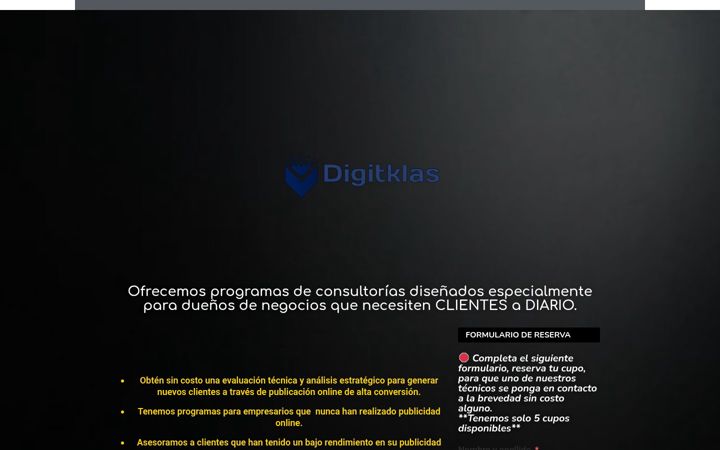 Screenshot of digitklas.com