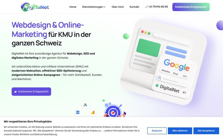 Screenshot of digitnet.ch