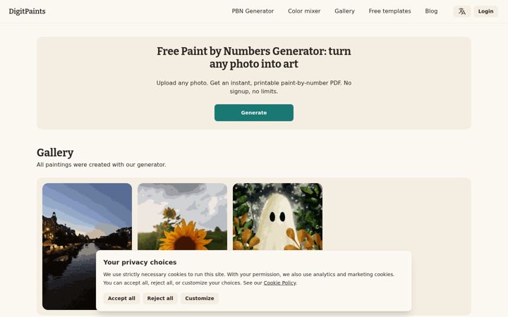 Képernyőkép: digitpaints.com