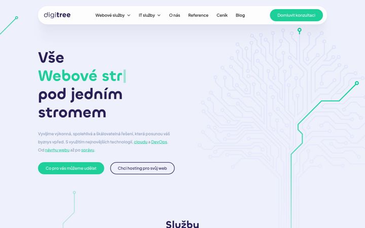Screenshot ta' digitree.cz