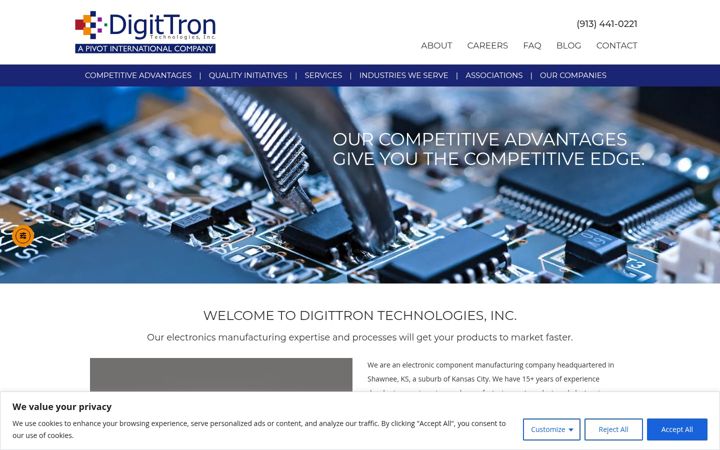 Screenshot of digittron.com