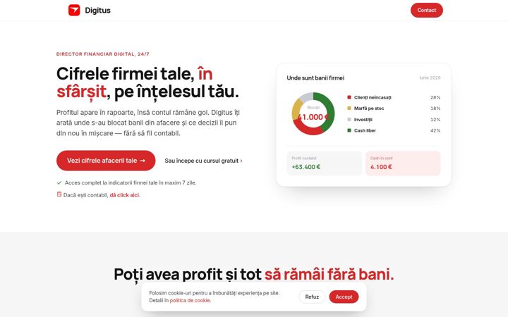 Skärmbild av digitus.ro