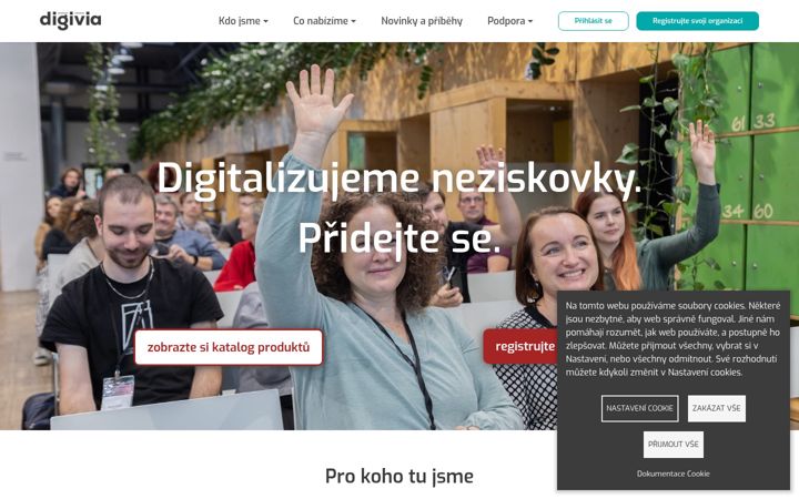 Screenshot ta' digivia.cz
