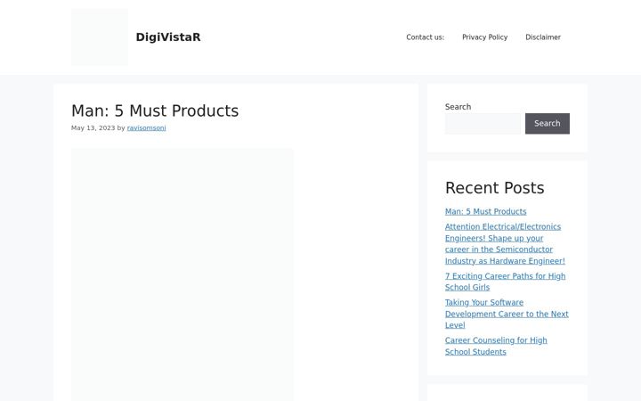 Kuvakaappaus sivustosta digivistar.in
