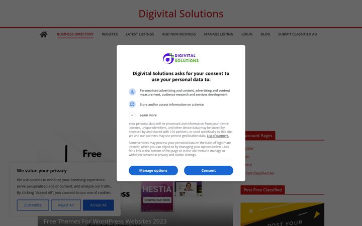 Screenshot of digivitalsolutions.com