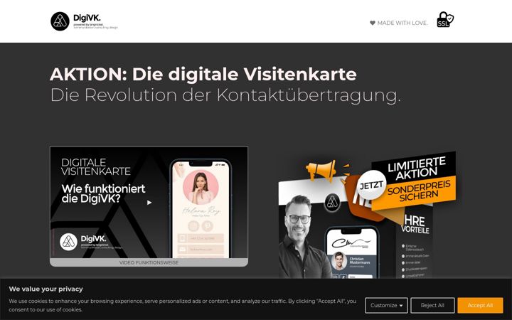 Screenshot of digivk.com