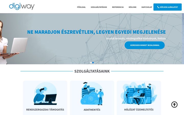 Screenshot of digiway.hu