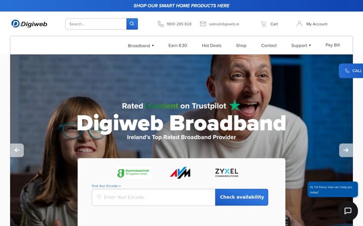 Screenshot of digiweb.ie