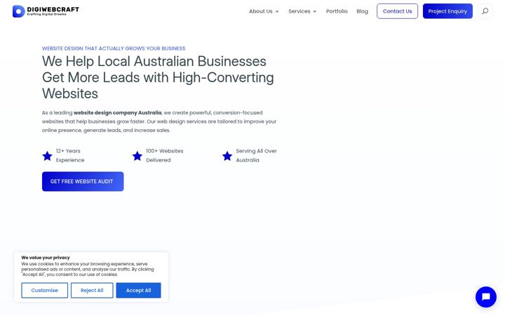 Captura de pantalla de digiwebcraft.com.au