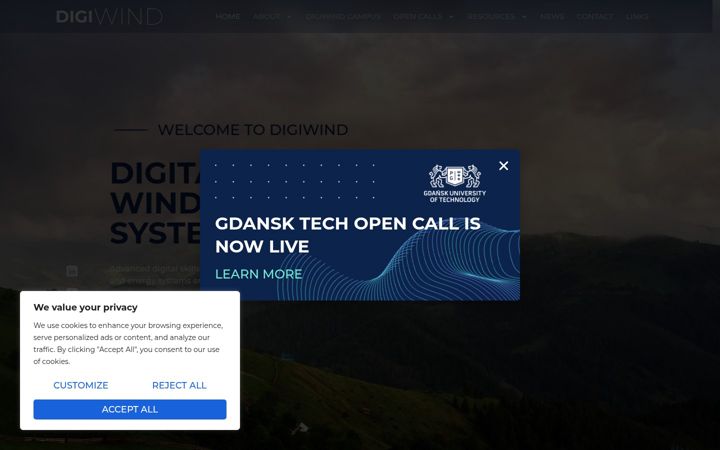 Screenshot of digiwind.org