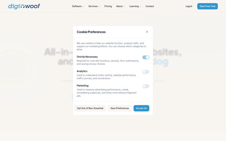 Screenshot of digiwoof.com