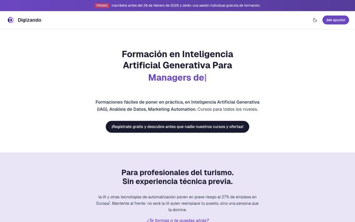 Screenshot of digizando.com