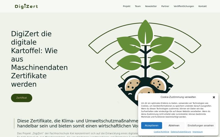 Screenshot of digizert.eu