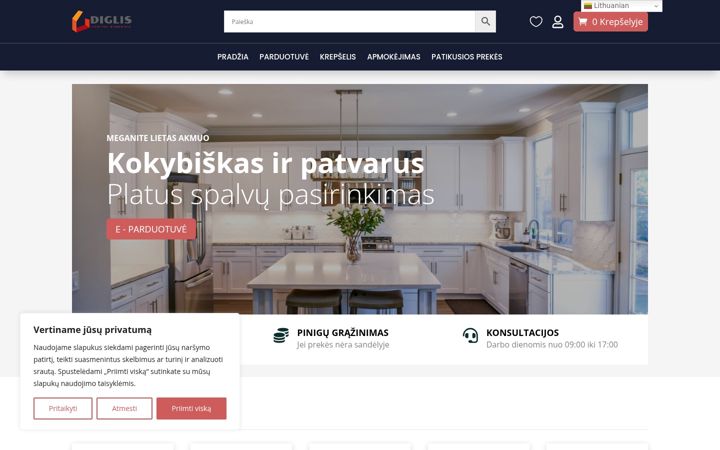 Screenshot of diglis.eu