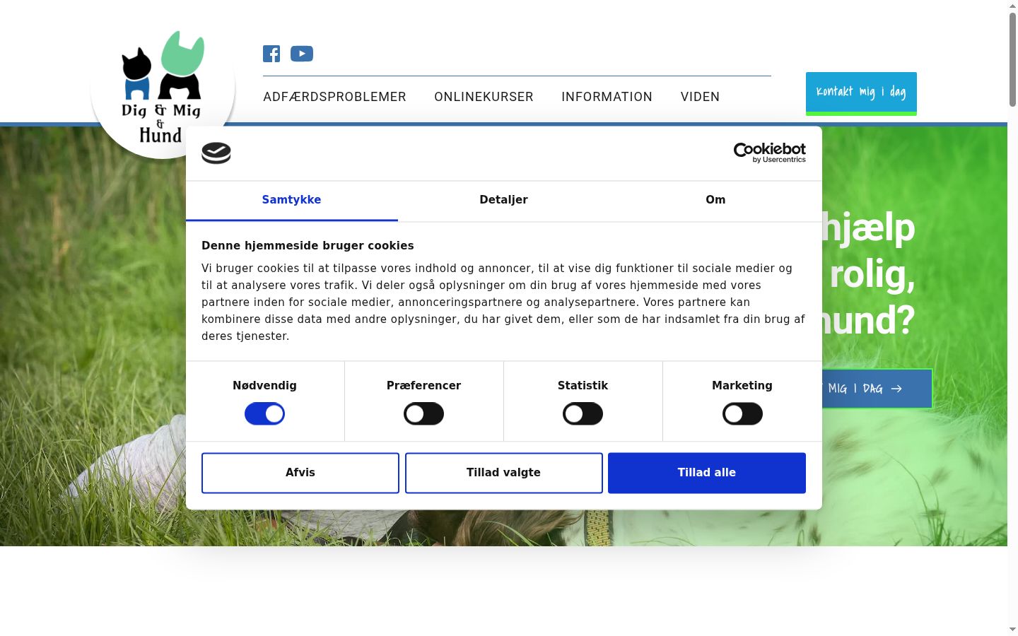 Screenshot des Einwilligungsbanners vor jeglicher Interaktion